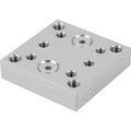 Kipp Adapter Block For Adapter Plate 50X50X12 Aluminum, Anodized K1210.5050